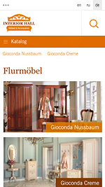 Мобильная версия магазина «Миассмебель» для Германии